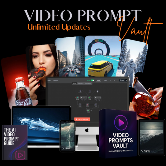 Video Prompts Vault + Unlimited Lifetime Updates