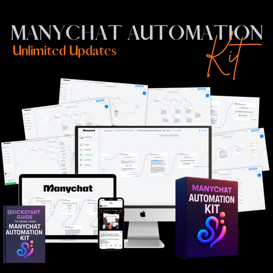 Manychat Automation Kit + Unlimited Lifetime Updates